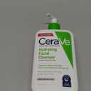 CeraVe Hydrating Facial Cleanser, Moisturizing Face Wash For Dry Skin, Hyaluronic Acid + Ceramides + Glycerin, Hydrating Cleanser For Normal To Dry Skin, National Eczema Association Certified (16 Fl Oz (Bottle))