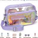 PACKISM Clear Bag for Stadium Events - Clear Purses for Women Stadium Crossbody Concert Bag for Game Day, Sports, Festival