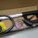 RIDGE WASHER 24 FT Telescoping Pressure Washer Wand, Power Washer Extension Wand with Brush, Telescopic Gutter Cleaner with 3 Stainless Steel Curve Wands, Adjustable Support Belt, 7 Nozzles, 4000 PSI