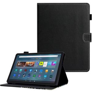 DTangLsm for Kindle Fire 11 Case (13th Generation, 2023 Release) Fire Max 11 Case, Slim Fit PU Leather Folding Stand Cover for Amazon Fire Max 11 Tablet Case with Pen Holder, Auto Wake/Sleep, Black