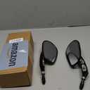 8mm Black Motorcycle Rearview Side Mirror Hollow styling Compatible with Harley Street Glide Road King Dyn Softail Bobber Cruiser Custom MT