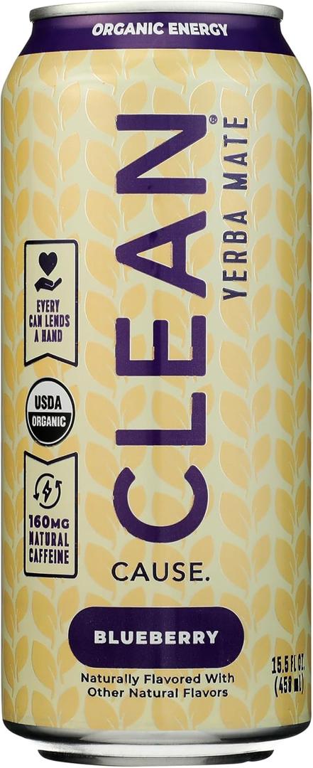 Clean Cause: Blueberry Non-Carbonated Organic Yerba Mate