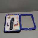 SEYMAC stock Case for iPad Air 3 2019 / Pro 10.5'' with Screen Protector Pen Holder [360 Rotate Hand Strap/Stand], Drop-Proof Case (Blue+Black)