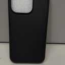 ORNARTO Compatible with iPhone 15 Pro Case 6.1", Liquid Silicone 3 Layers Full Covered Soft Gel Rubber Cover, Shockproof Protective Slim Phone Case with Anti-Scratch Microfiber Lining-Black