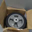 (2- Pack) Run-Flat Solid Rubber Replacement Tire 8" x 2'' with a 1/2" axle for Hand Trucks, Wheelbarrows, Dollies, Trolleys and More  Run Flat with 500 lbs Max Load