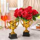 Roshtia 14 Pcs The Roses Table Centerpieces for Derby Day Party Decoration 2 Sets Horse Racing Party Supplies for Horse Birthday Party Rose Themed Party Table Decor