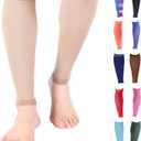 Doc Miller Compression Calf Sleeve for Men & Women  20-30mmHg Graduated Support for Running, Shin Splints, Calf Strain  Knee High, Small to 6XL Plus Size (Tan Skin)