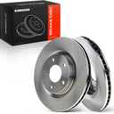 A-Premium 10in Front Vented Disc Brake Rotors 1 Pack