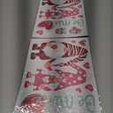 2 x AOWDIAO 9 Sheets Valentine's Day Window Clings Double-Sided Hearts Gnomes Valentines Decorations Supplies