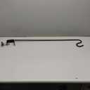 More Birds 33-Inch Clamp-On Deck Hook, Steel, Bird Feeders, Plants, and Windchimes, Black