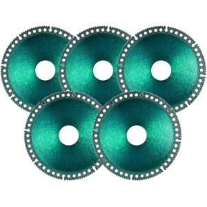 ‎5 Packs 4-1/2" Indestructible Disc for Grinder, Indestructible Grinder Disc for Angle Grinder 7/8" (Model 115/125), Fit Smooth Cutting, Chamfering, Grinding of All Materials (Green)