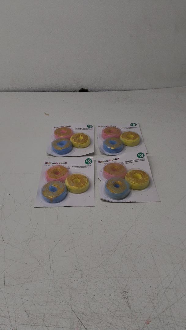 Sidewalk Chalk Donut 3 CT (4 Pack)