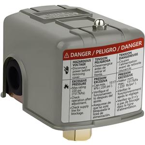 Water Pressure Switch 40-60 PSI Well Pump Pressure Control Switch Electric Auto Control Adjustable Differential 1/4" Female NPT