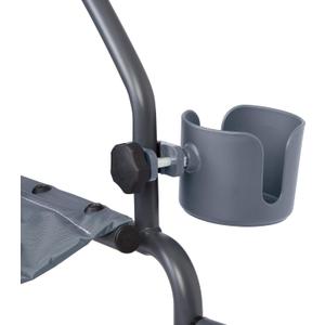 Medline Universal Cup Holder, Gray - Versatile Mobility Accessory for Rollator Walkers, Transport Chairs, and Wheelchairs (Grey)