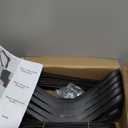 Plastic Extra Wide Suit Hangers, Pack of 15, Width: 17.7",Notched Shoulders & Metal Hooks, Black