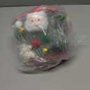 Christmas Bike Basket, Christmas Bike Basket Front Set Include Rattan Woven Bike Baskett with Bells Santa Plush Patterns, Xmas Stickers, Bike Bell, 2 Pcs Ribbons Tassels, Wheel Spoke Decoration (Green)