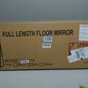 Arched Full Length Mirror, 56"x15" Standing Body Mirror for Wall, Gold