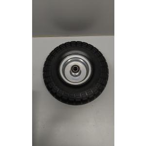 4.10/3.50-4 Tire and Dolly Wheel Flat Free - Solid Rubber Hand Truck Wheels 5/8" Axle - Gorilla Cart Tires Replacement for Garden, Wagon, Yard and Wheelbarrow (10 Inch 1Pack)