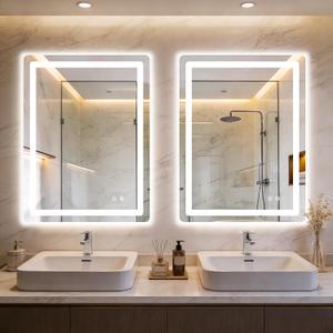 LED Bathroom Mirror with Lights, 2 Pack 32" x 24" Lighted Vanity Mirror