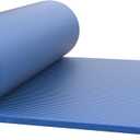 Foam Sleeping Pad for Camping - 0.75-Inch-Thick Waterproof Sleep Pad with Carry Straps for Cots, Tents, or Sleepovers by Wakeman Outdoors (Blue)