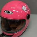 Kids Motorcycle Helmet with Panda Design and Racing Gloves Set, DOT Certification 