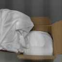 Cloud Pillow,Ergonomic Memory Foam Pillow, Stable Support for Cervical Neck, Cooling Breathable Pillowcase, Cervical Neck Pain Relief for Side, Back & Stomach Sleepers - Queen Size White