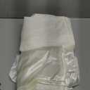 TURSTIN 8 Packs Ivory Satin Tablecloth 102 x 58 Inch Overlay Satin Table Cover Rectangle Bright Silk Tablecloth Smooth Fabric Table Decoration for Wedding Banquet Party Events