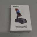 JTEMAN Gifts for Men Women,Cell Phone Stand with Wireless Bluetooth Speaker,Adjustable Cool Tech Kitchen Gadgets,Unique Birthday Gift Idea for Him, Husband, BoyfriendBlack