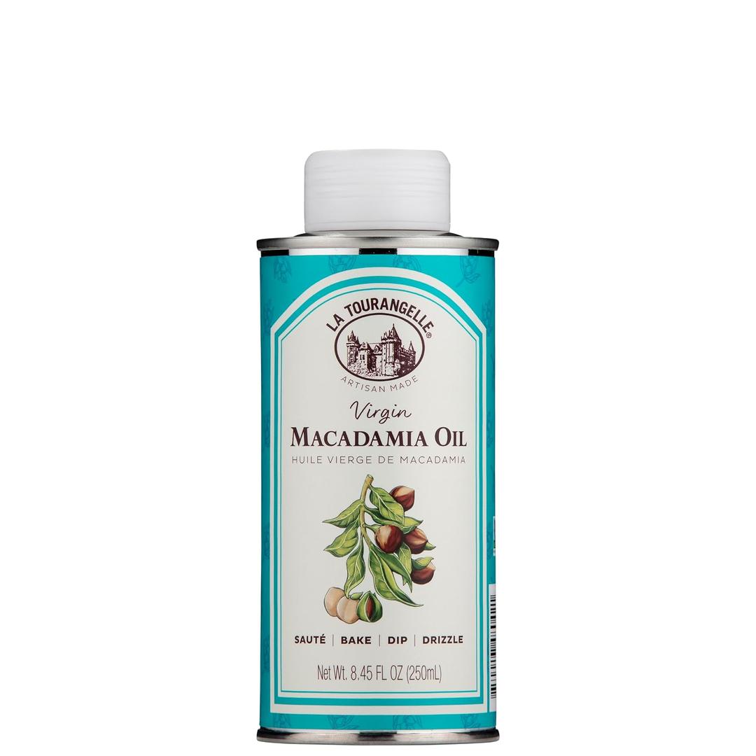 2 x La Tourangelle Virgin Macadamia Nut Oil, High Smoke Point, 8.45 fl oz (EXP 07/31/28)
