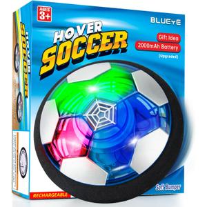 BLUEYE Rechargeable Hover Soccer Ball- Kids Toys -Indoor Toddler Game -Birthday for Boy Age 3,4,5,6,7,8,9 Years Old -Easter Basket Essential- Stocking Stuffers - Yankee Swap-1Pack
