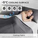 HOMFINE Cooling Comforter Japanese Double-Sided Cold Tech Fabric Cooling Blanket for Night Sweats Hot Sleepers, Q-Max 0.45 Soft Breathable Silky Smooth Lightweight Grey Summer Comforter Queen