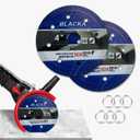 4" Rock Slabs Grinding Disc High Hardness Ceramic Cutting Disc Diamond Saw Blades, 105mm Diamond Saw Blade for Rock Slabs, Compatible with Angle Grinder (2)