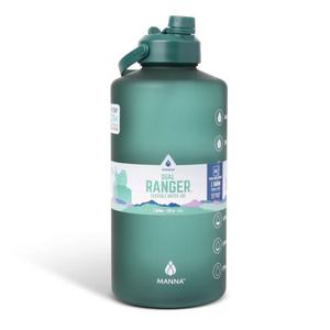 Manna Dual Lid Bottle - Green, 1 gal