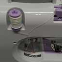 Sewing Machine for Beginners & Kids, Mini Portable Sewing Machines with 12 Built-in Stitch Patterns, 2-Speed Foot Pedal, Perfect for Teaching Daughter Granddaughter to Sew(with 27 Pieces Sewing Kit) (Purple)