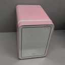 CUTIEWORLD Skincare Fridge With Dimmable LED Light Mirror, 4L Makeup Mini Fridge for Bedroom, Car, Office & Dorm, Cooler & Warmer, Portable Small Refrigerator for Cosmetics, Skin Care and Food, Pink
