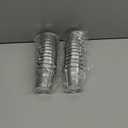 2.1" Galvanized Mini Tin Buckets  24Pcs Silver Metal Buckets with Handle Best for Party Favors, Bridal Shower and Craft Projects (Silver, 2.1")