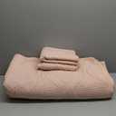 Exclusivo Mezcla Quilt Set Oversized King Size, 3 Pieces Blush Pink Cal King Quilt Bedding Set, Lightweight Quilts Soft Bedspreads Modern Striped Coverlets for All Seasons