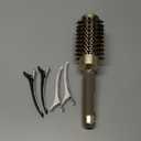 AIMIKE Round Brush for Blow Out, Medium Round Hair Brush Nano Thermal Ceramic & Ionic Tech, for Blow Drying & Styling, Curling and Shine - 2.9 inch Barrel w/Boar Bristles