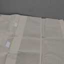 HOMEIDEAS 100% Linen Blackout French Door Curtains, Privacy Door Window Curtains, 26 X 40 Inch Room Darkening Blinds, Thermal Insulated Shades for Bedroom, 1 Panel, Natural