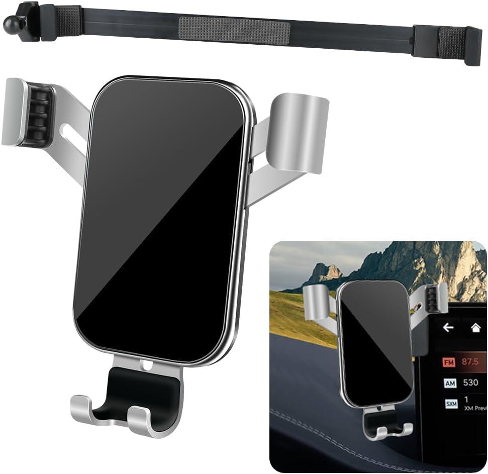 Car Phone Holder for Genesis GV70 2022-2025 and Genesis GV80 2021-2024 and G80 2021-2024 Auto Interior Accessories Best Cell Phones Mount Cellphone Mobile Cradle Charging Screen Stand