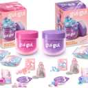 GUI GUI Slime Kit - Scented Slime 2-Pack Bundle, Clear & Gloss, 5 Step DIY Process to Customize Your Ultimate Slime Glow-Up, Resealable and Reusable Container, ASMR Experience