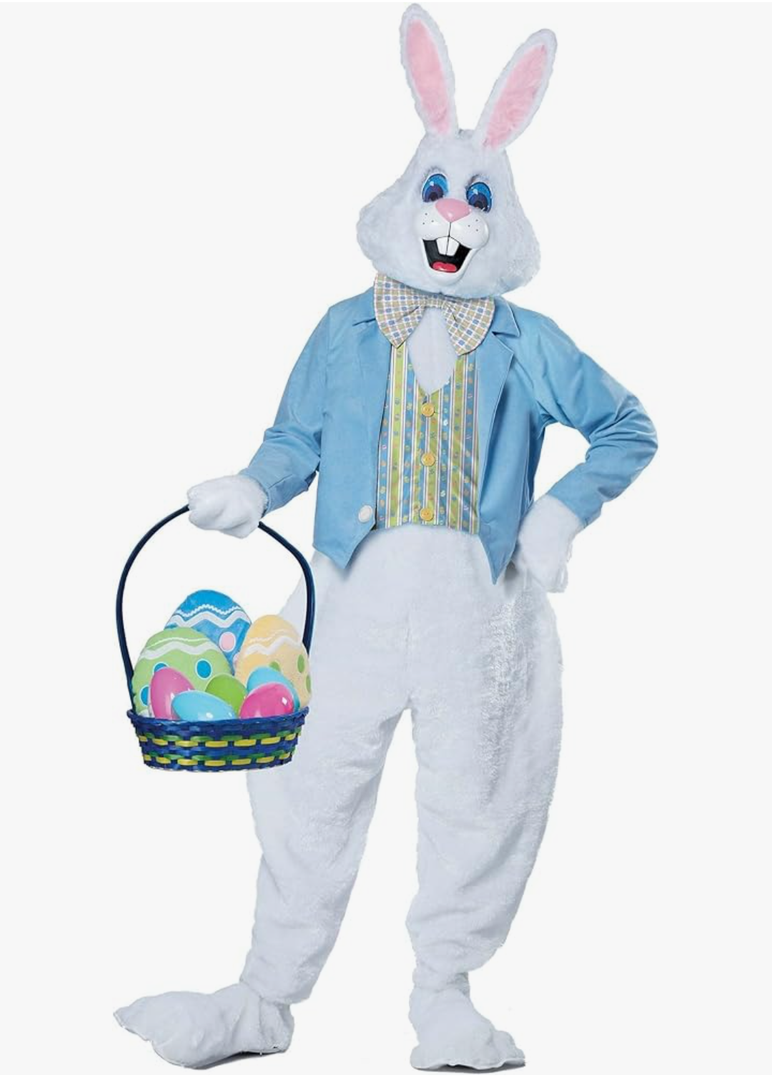 Adult Deluxe Easter Bunny Costume, Size XL