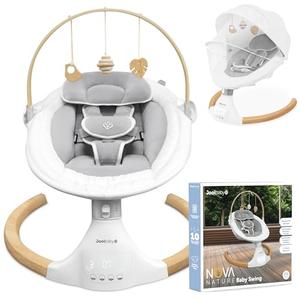 Jool Baby Nova Nature Baby Swing for Newborns – Natural Wood Toys, Electric Motorized Infant Swing, Bluetooth Music Jool Baby Nova Nature Baby Swing for Newborns – Natural Wood Toys, Electric Motorized Infant Swing, Bluetooth Music