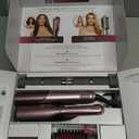 Shark Flex Fusion Hair Straightener & Powerful Hair Dryer with Fusion Hair Brush, Air Styler with Auto-Wrap Hair Curlers, Concentrator, & Frizz Fighter, Metallic Mist, HD651S