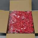 100 Pcs 3 Inch Artificial Flowers Bulk 5 in 1 Set Faux Foam Fake Rose Head Wedding Decoration Bridal Shower Centerpiece Arrangement Wall Table Decor DIY Craft (Rose Cherry Red)