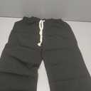 SEVEGO Tall Women Casual Linen Pants 30"/32"/34"/36" Inseam Drawstring Smocked Waist Beach Summer Trousers with Pockets (Small, Black)