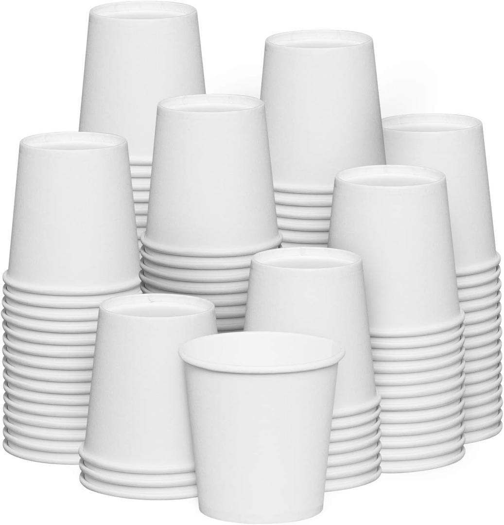 GUSTO [4 oz. - 300 count Disposable White Paper Cups, Hot Coffee Cups - Eco-Friendly Hot Cups (Formerly Comfy Package)
