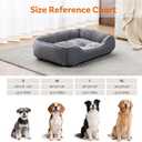 Dog Bed for Small Dogs Washable, Super Soft Durable Cat Bed, Warming Soft Calming Puppy Bed Pet Bed with Anti-Slip Bottom, Grey, 20 x 19 x 6inch