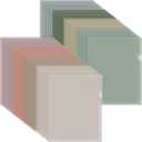 Kisston 48 Pack Clear Plastic Folder Sleeves 8 Assorted Colors Clear Document Folder Project Pockets for Letter Size 8.5x11inch for Office School Business Morandi Color