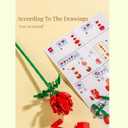 Roses Building Sets for Kids, Toy Flower Bouquet Gift for Girl Friend Birthday Christmas and Valentine's Day